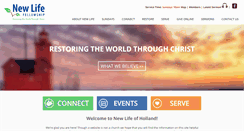 Desktop Screenshot of newlifefellowshipholland.org